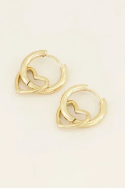 My Jewellery Boucles D’oreilles Avec Cœur Ajouré Best