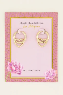 My Jewellery Boucles D’oreilles Avec Cœur Ajouré Best