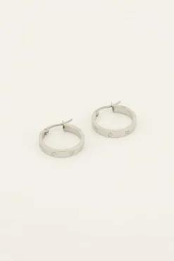 My Jewellery Boucles D’oreilles Avec Cœurs Gravés Hot