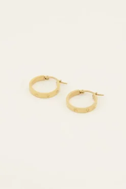 My Jewellery Boucles D’oreilles Avec Cœurs Gravés Hot