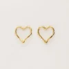 My Jewellery Boucles D'oreilles Avec Cœur Ouvert Et Perles Fashion
