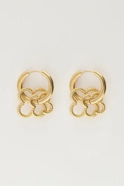 My Jewellery Boucles D'oreilles Avec Double Trèfle Hot