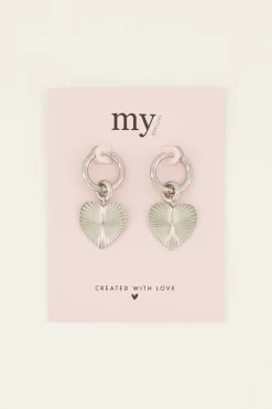 My Jewellery Boucles D'oreilles Avec Pendentif Cœur Hot