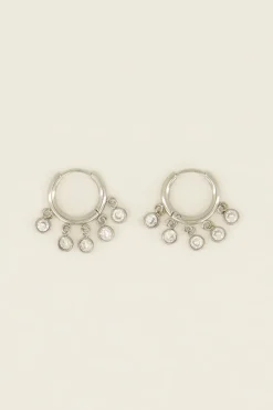 My Jewellery Boucles D'oreilles Avec Petites Pierres Transparentes Fashion
