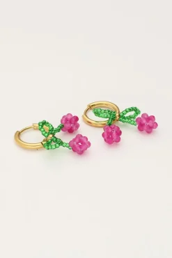 My Jewellery Boucles D'oreilles Avec Perles Cerise Sale