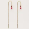 My Jewellery Boucles D'oreilles Avec Perles Violettes Discount