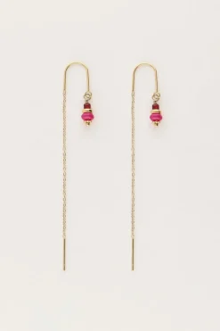 My Jewellery Boucles D'oreilles Avec Perles Violettes Discount