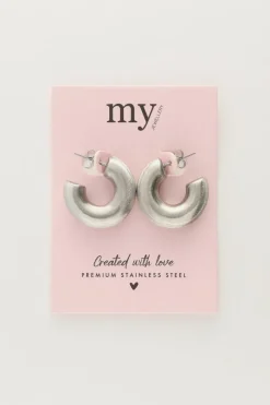 My Jewellery Boucles D'oreilles Avec Texture Mate Online