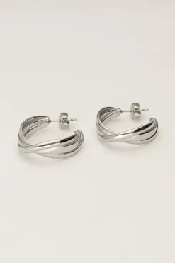 My Jewellery Boucles D'oreilles Bold Avec Triple Torsade Sale