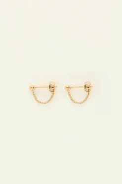 My Jewellery Boucles D’oreilles Boule Et Chaîne Best