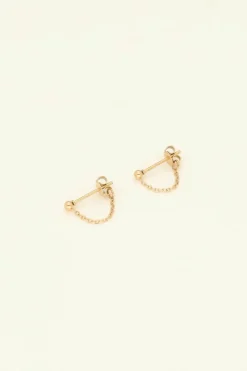 My Jewellery Boucles D’oreilles Boule Et Chaîne Best