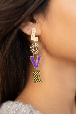 My Jewellery Boucles D'oreilles Candy Love Violettes Best