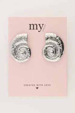 My Jewellery Boucles D'oreilles Clous D'oreilles Avec Gros Coquillage Fashion