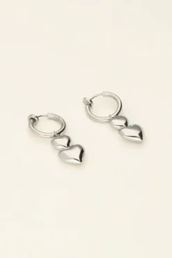 My Jewellery Boucles D’oreilles Coeurs à Clip Hot
