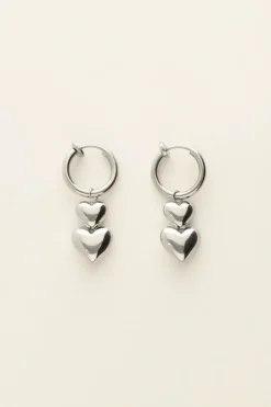 My Jewellery Boucles D’oreilles Coeurs à Clip Hot