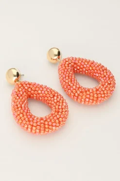 My Jewellery Boucles D'oreilles Corail Avec Pierres Outlet