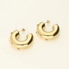 My Jewellery Boucles D’oreilles Créoles Ouvertes Avec Fleur Et Perle Clearance
