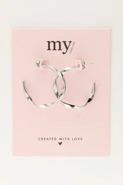 My Jewellery Boucles D'oreilles Créoles Torsadées New