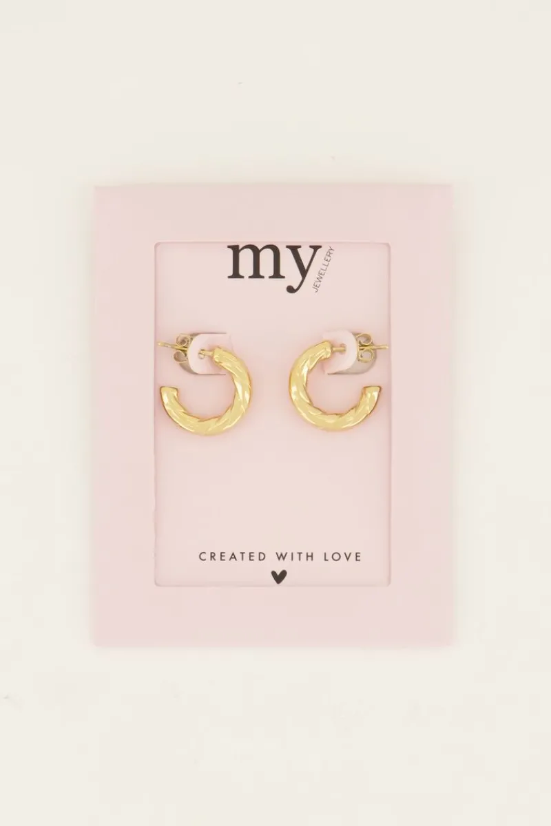 My Jewellery Boucles D'oreilles En Corde Ouverte New