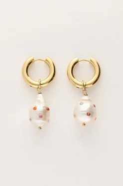 My Jewellery Boucles D'oreilles En Perles Avec Clous Multicolores Clearance