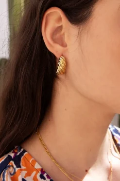 My Jewellery Boucles D'oreilles Gouttes Avec Petits Rebords Hot