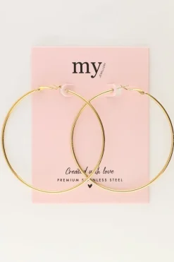 My Jewellery Boucles D'oreilles Grandes Et Fines New