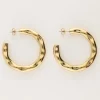 My Jewellery Boucles D'oreilles "martelées" Fashion
