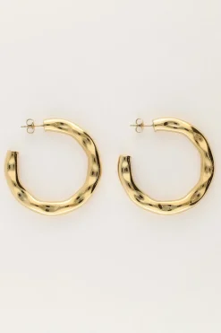 My Jewellery Boucles D'oreilles "martelées" Fashion