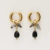 My Jewellery Boucles D'oreilles Mini Avec Pierres Noires New