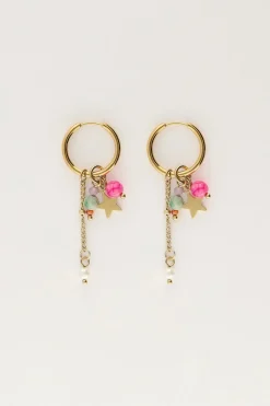 My Jewellery Boucles D'oreilles Mini Avec étoiles Et Cordons Fashion