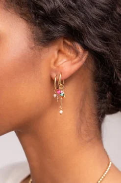 My Jewellery Boucles D'oreilles Mini Avec étoiles Et Cordons Fashion