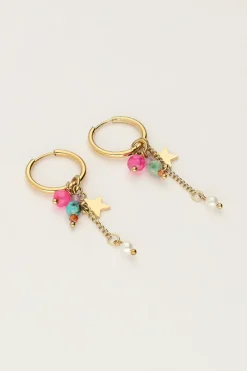 My Jewellery Boucles D'oreilles Mini Avec étoiles Et Cordons Fashion
