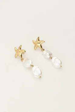 My Jewellery Boucles D'oreilles Océan Avec étoiles De Mer Et Perles Sale