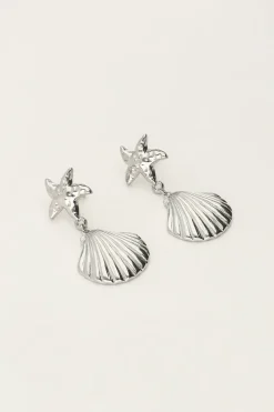 My Jewellery Boucles D'oreilles Océan Avec étoile De Mer Et Coquillage New