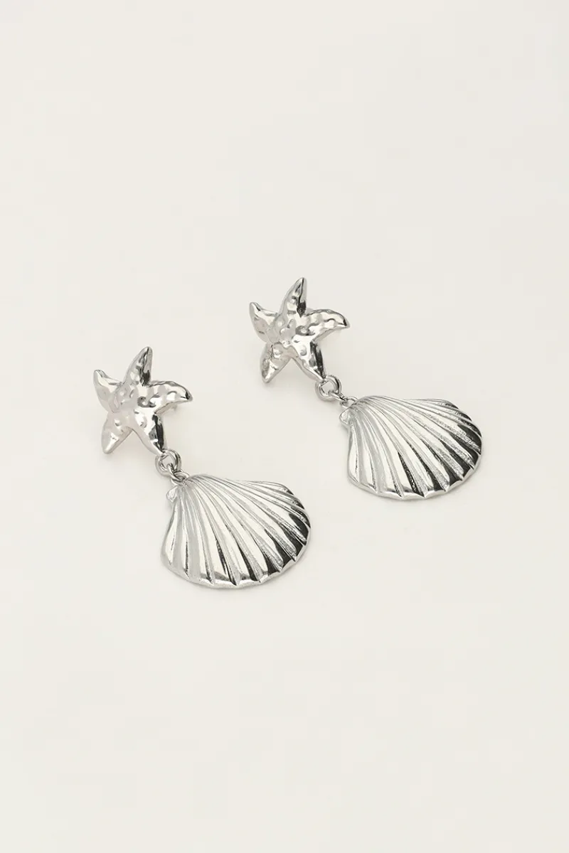 My Jewellery Boucles D'oreilles Océan Avec étoile De Mer Et Coquillage New