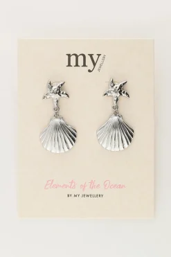 My Jewellery Boucles D'oreilles Océan Avec étoile De Mer Et Coquillage New