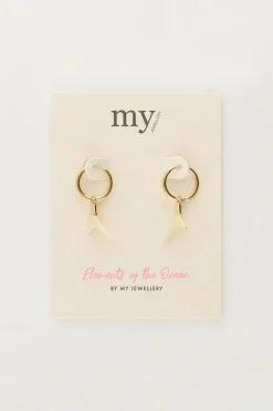 My Jewellery Boucles D'oreilles Océan Avec Corail Beige Hot