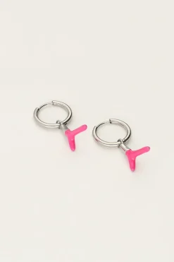 My Jewellery Boucles D'oreilles Océan Avec Corail Rose Discount