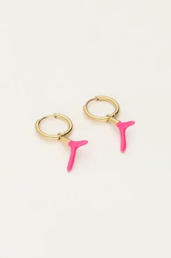 My Jewellery Boucles D'oreilles Océan Avec Corail Rose Discount