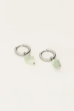My Jewellery Boucles D'oreilles Océan Avec Pierres Vert Menthe Clearance