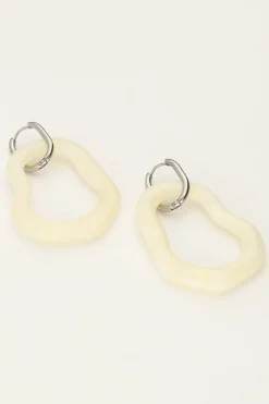 My Jewellery Boucles D'oreilles Océan Maxi Beige Discount