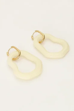 My Jewellery Boucles D'oreilles Océan Maxi Beige Discount