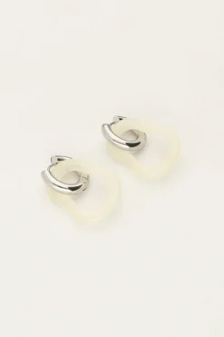 My Jewellery Boucles D'oreilles Océan Mini Beige Discount