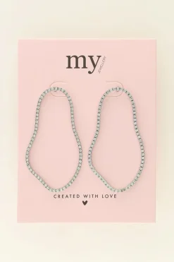 My Jewellery Boucles D'oreilles Originales à Strass Best