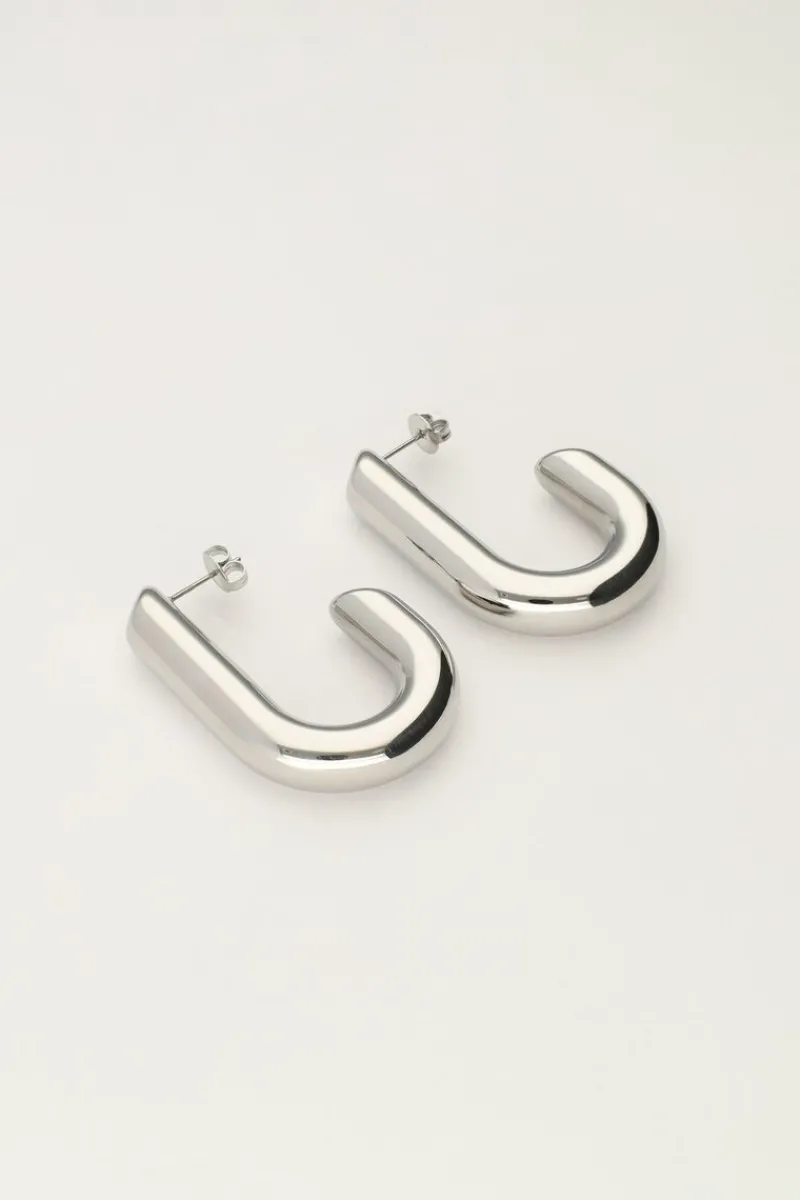 My Jewellery Boucles D'oreilles Ovales Ouvertes Discount