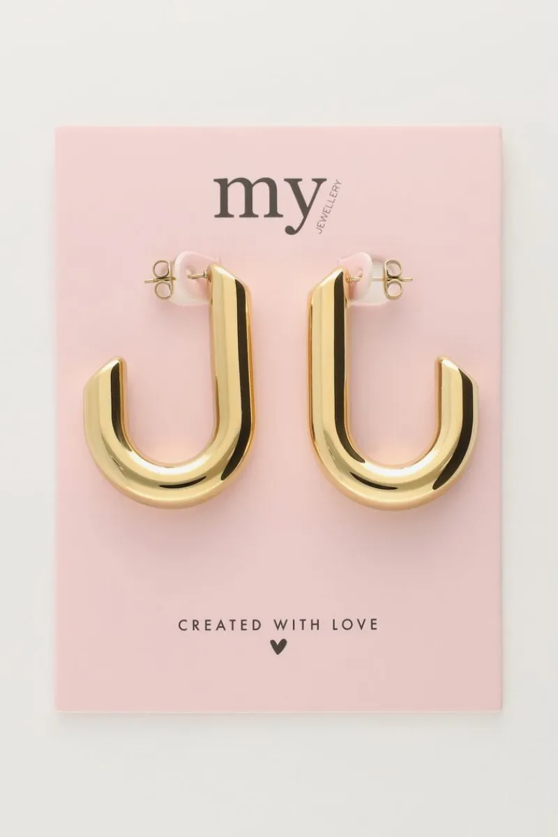 My Jewellery Boucles D'oreilles Ovales Ouvertes Discount