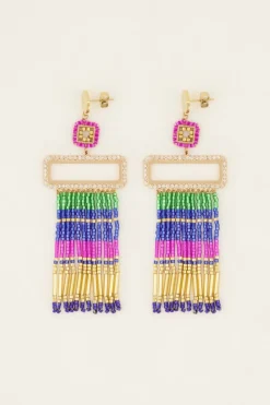 My Jewellery Boucles D'oreilles Pendantes Avec Perles Miyuki Colorées Online