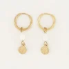 My Jewellery Boucles D’oreilles Perle Et Pièce Fashion
