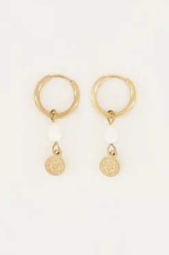 My Jewellery Boucles D’oreilles Perle Et Pièce Fashion