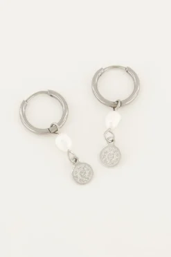 My Jewellery Boucles D’oreilles Perle Et Pièce Fashion